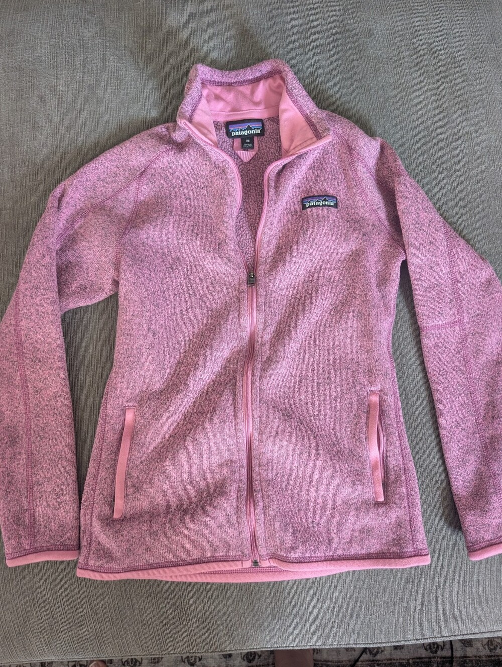 Patagonia Pink Full-Zip Fleece Jacket